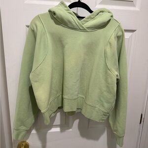 Lululemon Loungeful croppedMint Green Hoodie
